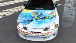 Size: 900x506 | Tagged: safe, artist:thefishe77, car, forza motorsport 5, solo, video game, wonderbolt trainee uniform