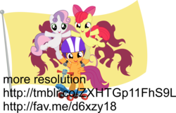 Size: 4989x3183 | Tagged: safe, apple bloom, scootaloo, sweetie belle, earth pony, pegasus, pony, unicorn, flight to the finish, g4, bipedal, cutie mark crusaders, female, helmet, simple background, transparent background, trio, trio female, vector