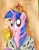 Size: 1502x1918 | Tagged: safe, artist:denigirl, twilight sparkle, alicorn, pony, g4, female, mare, solo, traditional art, twilight scepter, twilight sparkle (alicorn)