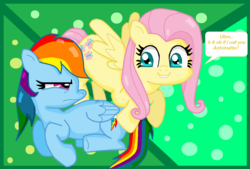 Size: 1154x782 | Tagged: safe, artist:msdaringdo, fluttershy, rainbow dash, g4