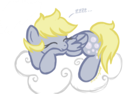 Size: 1051x781 | Tagged: safe, artist:perseveringrose, derpy hooves, pegasus, pony, g4, female, mare, messy mane, sleeping, solo