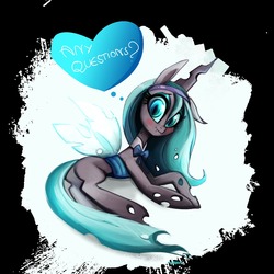 Size: 1280x1280 | Tagged: safe, artist:jokerpony, queen chrysalis, ask teen chrysalis, g4, ask, female, solo