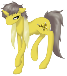 Size: 1031x1173 | Tagged: safe, artist:mondlichtkatze, alakazam, pony, unicorn, horn, male, pokémon, ponified, simple background, solo, stallion, transparent background