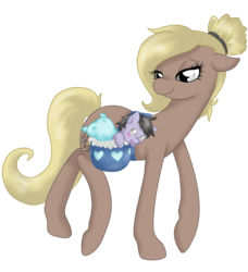 Size: 1293x1415 | Tagged: safe, artist:mondlichtkatze, earth pony, kangaskhan, pony, female, mare, pokémon, ponified, simple background, solo, transparent background