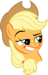 Size: 3538x5500 | Tagged: safe, artist:erikngn, applejack, g4, absurd resolution, dreamworks face, female, portrait, simple background, solo, transparent background, vector