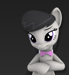 Size: 564x610 | Tagged: safe, artist:hashbro, octavia melody, g4, 3d, bowtie, female, model, solo