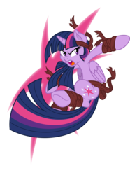 Size: 6913x9280 | Tagged: safe, artist:dfectivedvice, artist:tim015, twilight sparkle, alicorn, pony, g4, absurd resolution, action pose, colored, female, mare, simple background, solo, transparent background, twilight sparkle (alicorn), vector