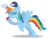 Size: 7655x6000 | Tagged: safe, artist:masem, rainbow dash, pegasus, pony, flight to the finish, g4, absurd resolution, baseball cap, female, mare, rainblow dash, rainbow dashs coaching whistle, simple background, solo, spit, spitting, spread wings, that pony sure does love whistles, transparent background, vector, whistle, whistle necklace, wings