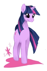 Size: 597x889 | Tagged: safe, artist:koutari037, twilight sparkle, pony, unicorn, g4, female, mare, solo, unicorn twilight