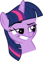 Size: 3525x5000 | Tagged: safe, artist:erikngn, twilight sparkle, g4, absurd resolution, dreamworks face, female, simple background, smug, solo, transparent background, vector