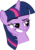 Size: 3525x5000 | Tagged: safe, artist:erikngn, twilight sparkle, g4, absurd resolution, dreamworks face, female, simple background, smug, solo, transparent background, vector