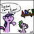 Size: 576x576 | Tagged: safe, artist:generalsnaz, spike, twilight sparkle, g4, comic, literal, pun, spike take a letter, visual pun