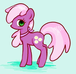 Size: 550x534 | Tagged: safe, artist:yokkishai, cheerilee, earth pony, pony, g4, bandana, cute, female, mare, profile, smiling, solo