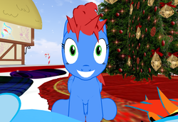 Size: 1024x706 | Tagged: safe, oc, oc only, oc:skittles, christmas, second life