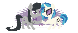 Size: 5170x2164 | Tagged: safe, artist:kna, dj pon-3, octavia melody, vinyl scratch, g4