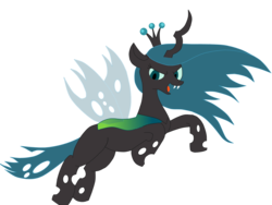 Size: 2048x1536 | Tagged: safe, artist:pein078, queen chrysalis, changeling, changeling queen, g4, crown, female, jewelry, regalia, solo