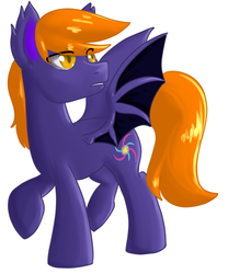 Size: 997x1200 | Tagged: safe, artist:annakitsun3, oc, oc only, bat pony, pony, solo