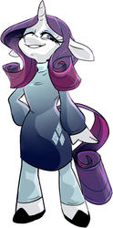 Size: 354x715 | Tagged: safe, artist:moobuttt, rarity, anthro, g4, female, solo