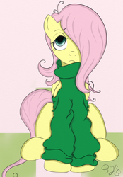 Size: 548x786 | Tagged: safe, artist:queen-ystella, fluttershy, g4, alternate hairstyle, clothes, cropped, female, solo, sweater, sweatershy, turtleneck