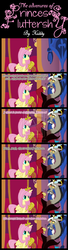 Size: 600x2190 | Tagged: safe, artist:kiddysa-bunnpire, discord, fluttershy, alicorn, pony, g4, alicornified, alternate hairstyle, comic, cosplay, crossover, crown, fluttercorn, jafar, jewelry, race swap, regalia, twilight scepter, xk-class end-of-the-world scenario