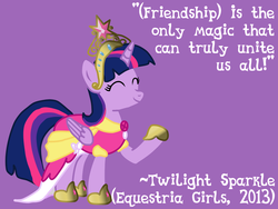 Size: 1280x960 | Tagged: safe, artist:cleverderpy, artist:primalmoron, twilight sparkle, alicorn, pony, g4, female, mare, quote, solo, twilight sparkle (alicorn)