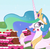 Size: 872x859 | Tagged: safe, screencap, princess celestia, alicorn, pony, g4, ponyville confidential, cake, cakelestia, concave belly, crown, eating, ethereal mane, female, hoof hold, hoof shoes, horn, jewelry, long mane, majestic as fuck, mare, meme origin, peytral, princess shoes, regalia, side view, slender, solo, spread wings, standing, that pony sure does love cakes, thin, wings