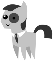 Size: 1600x1900 | Tagged: safe, artist:homfrog, oc, oc only, pony, arpaden, monocle, necktie, pointy ponies, ponified, solo