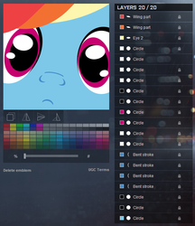 Size: 589x682 | Tagged: safe, rainbow dash, g4, battlefield 4, battlelog, emblem