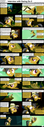 Size: 1282x3661 | Tagged: safe, daring do, comic:celestia's servant interview, g4, caption, comic, female, interview, solo