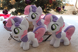 Size: 2256x1504 | Tagged: safe, artist:whitedove-creations, sweetie belle, g4, clone, irl, photo, plushie, solo