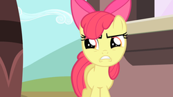 Size: 1280x720 | Tagged: safe, screencap, apple bloom, earth pony, pony, flight to the finish, g4, angry, faic, female, filly, solo