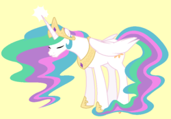 Size: 754x524 | Tagged: safe, artist:oneeyedsheep, princess celestia, alicorn, pony, g4, female, ms paint, solo