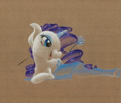 Size: 964x820 | Tagged: safe, artist:getchanoodlewet, rarity, g4, female, magic, solo, traditional art