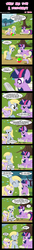 Size: 556x4050 | Tagged: safe, artist:henbe, derpy hooves, dinky hooves, twilight sparkle, alicorn, pony, g4, comic, cute, female, genius, mare, older, twilight sparkle (alicorn)