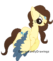 Size: 188x214 | Tagged: safe, artist:ashidaii, artist:discordantlydrawings, oc, oc only, pegasus, pony, animated, colored wings, colored wingtips, heterochromia, solo