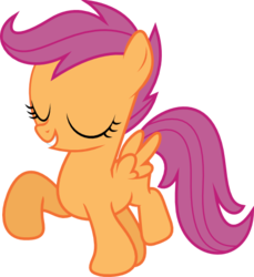 Size: 544x594 | Tagged: safe, artist:uxyd, scootaloo, pegasus, pony, flight to the finish, g4, .svg available, eyes closed, female, simple background, solo, svg, transparent background, vector