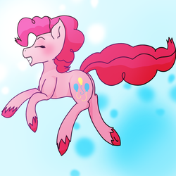 Size: 1000x1000 | Tagged: safe, artist:navybud, pinkie pie, g4, female, hooves, solo, unshorn fetlocks