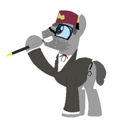 Size: 416x461 | Tagged: safe, artist:grunkle stan, pony, digital art, gravity falls, grunkle stan, male, ponified, solo, stallion