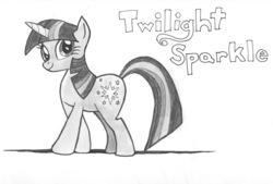 Size: 6377x4301 | Tagged: safe, artist:rofljay, twilight sparkle, g4, absurd resolution, female, monochrome, solo