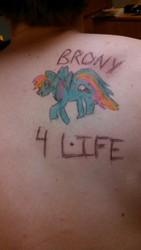 Size: 720x1280 | Tagged: safe, rainbow dash, g4, brony, photo, tattoo