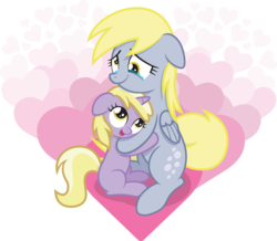 Size: 6896x6000 | Tagged: safe, artist:agamnentzar, derpy hooves, dinky hooves, pegasus, pony, g4, absurd resolution, crying, equestria's best daughter, equestria's best mother, female, hug, like mother like daughter, like parent like child, mare, mother and daughter
