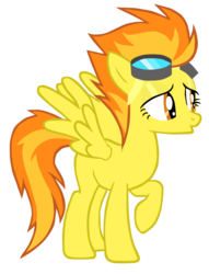 Size: 765x1000 | Tagged: safe, spitfire, pegasus, pony, g4, female, goggles, show accurate, simple background, solo, transparent background, vector, wonderbolts