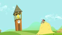 Size: 960x540 | Tagged: safe, screencap, globe trotter, g4, putting your hoof down, season 2, clock tower, ponyville tower, tourist