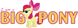 Size: 11829x4260 | Tagged: safe, artist:poniker, apple bloom, g4, absurd resolution, female, i am a big pony, solo