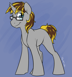 Size: 914x968 | Tagged: safe, artist:spiritcookie, oc, oc only, pony, unicorn, glasses, solo