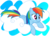 Size: 5260x3801 | Tagged: safe, artist:frogman675, rainbow dash, g4, absurd resolution, cloud, female, solo