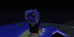 Size: 852x429 | Tagged: safe, ishizko, minecraft, night