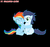 Size: 640x600 | Tagged: safe, artist:sugarcube-artist, rainbow dash, soarin', g4, black background, female, male, ship:soarindash, shipping, simple background, straight, younger