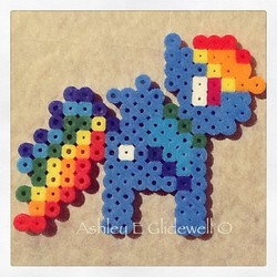 Size: 640x640 | Tagged: safe, artist:ashleyeglidewell, rainbow dash, g4, beads, craft