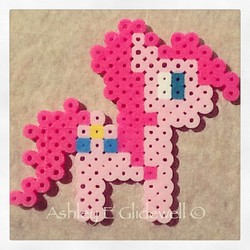 Size: 640x640 | Tagged: safe, artist:ashleyeglidewell, pinkie pie, g4, beads, craft